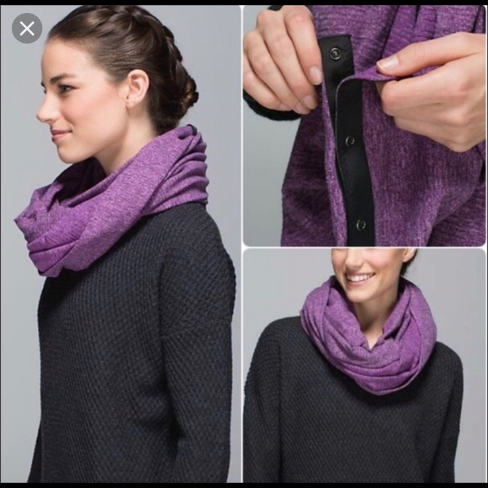 NWT Lululemon Vinyasa Scarf Purple Stripes